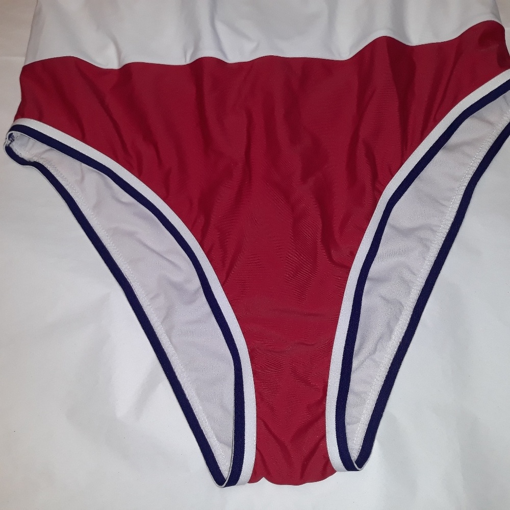 *NWT* 1pc bathing suit Americana red/ white/blue - Picture 3 of 5